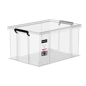 <b>Plastic</b> Storage <b>Box</b> Transparent Rectangle <b>Large</b> Capacity For Clothes Snacks Toys Household Use 25L To 108L - Product Image 2
