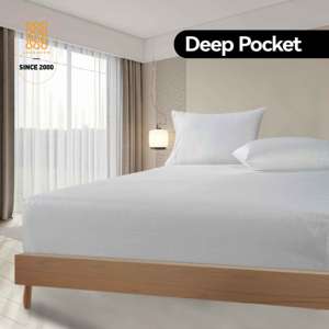 <span class=keywords><strong>Set</strong></span> di <span class=keywords><strong>Lenzuola</strong></span> di Lusso per Hotel 5 Stelle, 300TC in Policotone, Jacquard Tinta Unita, 2 Federe, Misura Matrimoniale, 4 Pezzi - Product Image 4