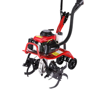 3HPSmall Cultivador Tiller Mano Empuje Multifuncional Tiller Mini Paddy Gasolina Caminar Mano Tractor Tiller