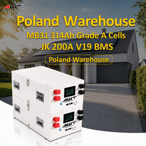 Pengambilan Sendiri Polandia 51.2V MB31 314Ah 16kWh 48v Paket Baterai Lifepo4 dengan JK V19 BMS untuk Pasokan Daya Rumah Baterai Lithium - Product Image 1