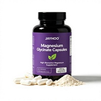 JAYHOO Capsules de glycinate de magnésium à haute absorption, magnésium chélaté, complément végétalien pour soutenir les muscles et le sommeil, OEM, marque privée