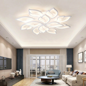 Plafonnier LED moderne PARSA, blanc froid 2700K Ra80 AC85-265V, cadre en aluminium, couvercle en PMMA pour salon - Product Image 1