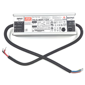 Fuente de Alimentación LED Regulable HLG Serie HLG-100H-12A, Impermeable IP67, 40W-600W, con Salida de 3A y Frecuencia para Iluminación MEANW - Product Image 3