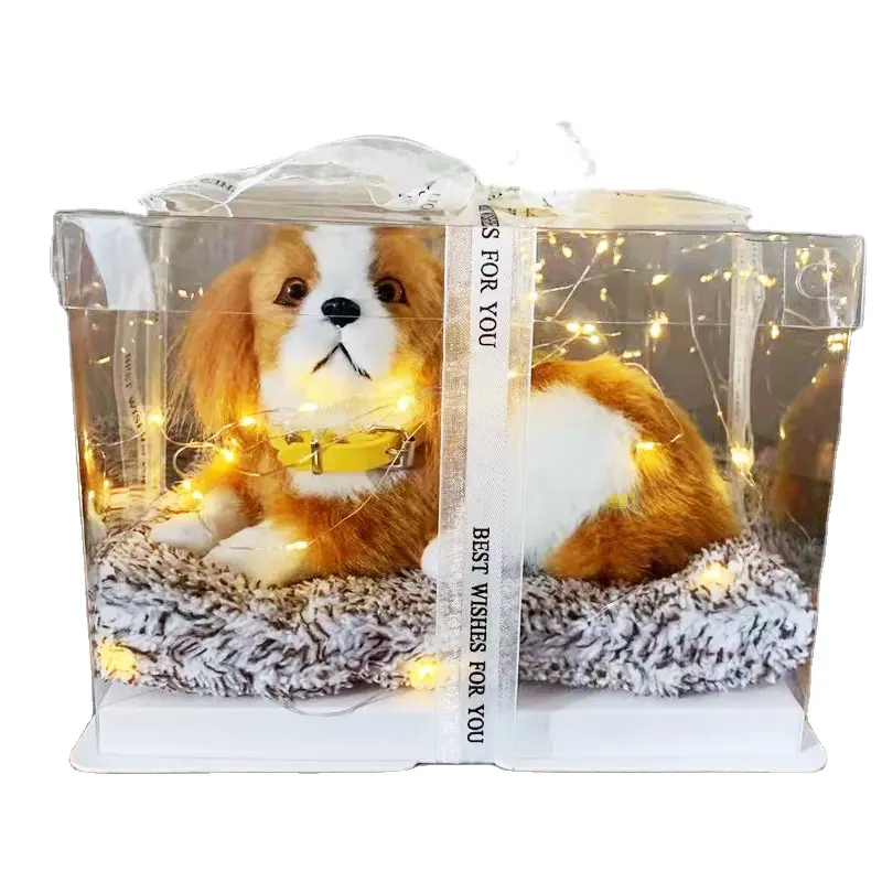 Alta qualidade Criativo Dog Simulation Pocket Toy Bonito Artificial Animal Plush dog Brinquedos Kids Birthday Gift ou decoração Do Carro