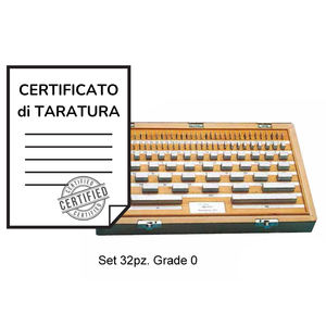 SET de 32 bloques de calibre Grado 0 + Certificación ACCREDIA - Product Image 1