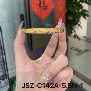 JXX toptan Dubai arapça tarzı 14K/24K altın kaplama Modern bilezik ve bilezikler pirinç takı kadınlar için - Product Image 6