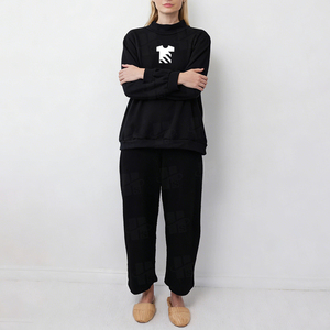 Wholesale Custom Embroidery Jogger Sweatsuit <b>Top</b> And Wide Leg Pants High Quality Women 2 Piece Outfits <b>Mock</b> <b>Neck</b> Sweatshirt Set - Product Image 3