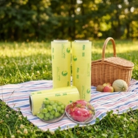 Op maat gemaakte PVC clingfolie, anti-condens verpakking, food grade plastic jumbo rol krimpfolie voor supermarkten