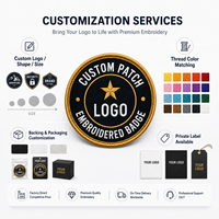 Écussons brodés personnalisés, badges logo OEM ODM, thermocollants pour vêtements, chapeaux, sacs, packs de vente au détail, fournisseur