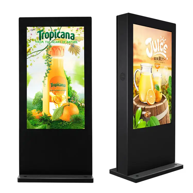 Digital Signage and Displays Touch Screen Adjust Brightness 2000nits Waterproof Outdoor LCD Display