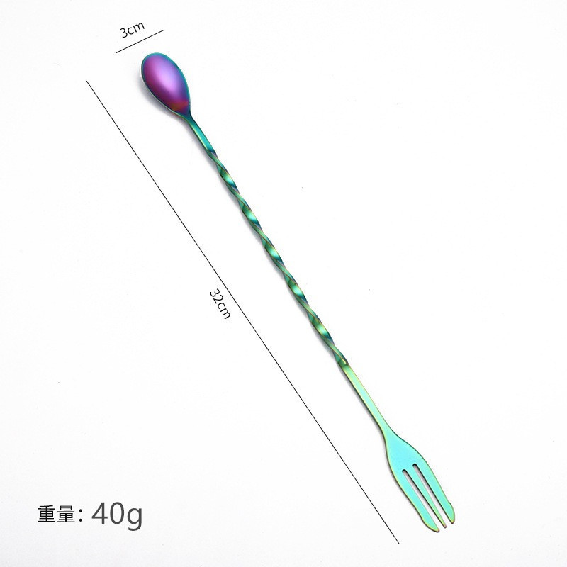 Colorful Large Size Spoon [Thickening] [410 Material]]