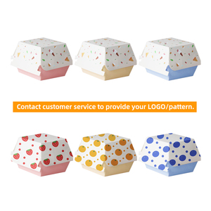 Cajas de Cartón Desechables de Alta Calidad para Envasado de Alimentos, Diseño Personalizado Tipo Concha, Caja Cuadrada para Hamburguesas para Llevar - Product Image 5