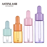 Astinlash 5ml à 20ml Flacon compte-gouttes en verre Macaron Color Series Flacon compte-gouttes d'huile essentielle Épaule plate en stock