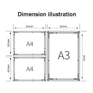 Dimmable Menu <strong>Light</strong> <strong>Board</strong> - Fits Restaurant Menus, LED <strong>Light</strong> Boxes, A3/A4 Ad Poster Frames, Illuminated Billboards - Product Image 6