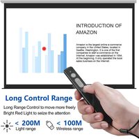 Pointeur laser numérique portable, stylo de présentation PPT multifonctionnel sans fil, léger et facile à transporter