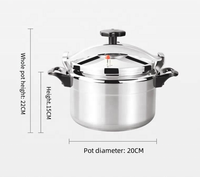 Autocuiseur en Aluminium Maison Grande Capacité Antidéflagrant Cocotte Profonde Marmite à Soupe Spéciale pour Cuisinière à Gaz
