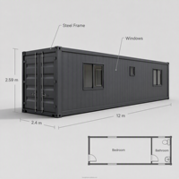 Maison conteneur, salle de sport, fitness, 40 pieds, extensible, préfabriquée, modulaire, hôtel, villa, club, CE, antirouille