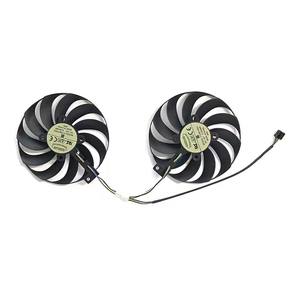 FDC10U12S9-C T129215SU 95มม. พัดลม RX5700XT 4PIN GPU สำหรับ <span class=keywords><strong>Asus</strong></span> Radeon <span class=keywords><strong>RX</strong></span> <span class=keywords><strong>5600</strong></span> 5700 <span class=keywords><strong>XT</strong></span> dual EVO OC OC - Product Image 2