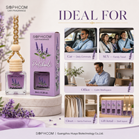 8ml autoparfum glazen flesje met houten dop, hangende autoluchtverfrisser, essentiële olieverdamper voor achteruitkijkspiegel, luxe cadeau