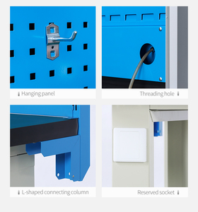 Bán sỉ đa chức năng bàn làm việc bàn làm việc <span class=keywords><strong>DIY</strong></span> thép bàn làm việc với ngăn kéo và bánh xe - Product Image 4