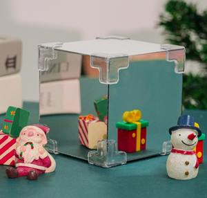 <span class=keywords><strong>Cubo</strong></span> <span class=keywords><strong>Rubik</strong></span> atmósfera luz nocturna Navidad relajación hecho a mano DIY Santa Claus acrílico noche luz cumpleaños regalo creativo - Product Image 1