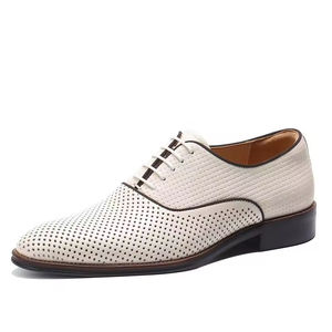 Zapatos Oxford Formales de Cuero Genuino para Hombre, Estilo Casual de Negocios, Alta Calidad 2025, con Cordones, Punta Cerrada, Antideslizantes, Suela de Goma Evergreen - Product Image 6