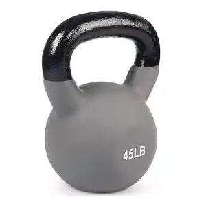 China Fabrik Kessel Glocke Gusseisen Vinyl Gewichte Set Fitness studio Fitness Kettle bell zum Verkauf