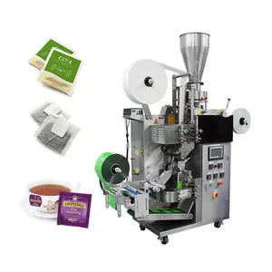 Stainless Steel Mini Tea Envelop Bag Packing Machine Inner and Outer Filter Paper Tea Bag Pack Packaging Machine