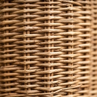 Handgewebter Weidenkorb Geschenkbox Weiden-Picknickkorb Rechteckiger Aufbewahrungskorb mit Deckel und Griff