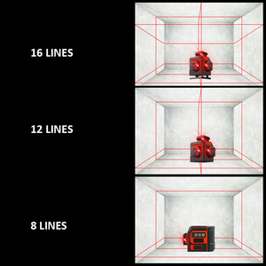 공장 8 12 16 라인 4D 레이저 조명 레벨 360 회전식 셀프 레벨링 기계 건설 레벨 도구 키트 - Product Image 3