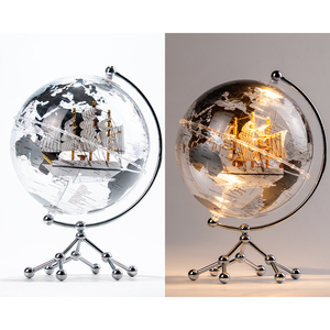 Wellfun Jouet En Plastique Terre Artisanat Décoration Bureau Nouveauté Cadeaux Décor Globe Terre Globe Décoratif Photo Cadre Globe - Product Image 6