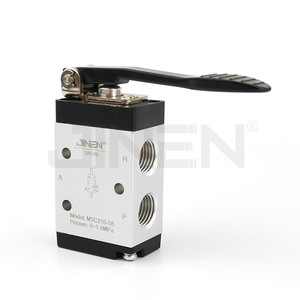 Válvula Mecánica JINEN M3C210-08 de 2 Posiciones y 3 Vías, Cuerpo de Aleación de Aluminio, Palanca Larga, Tipo Botón Pulsador - Product Image 2