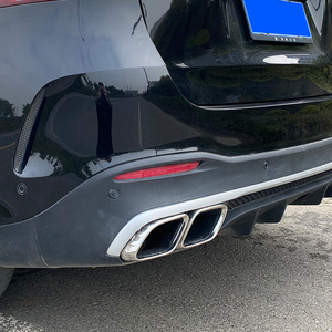 Puntas de escape Mercedes-Benz GLE53 GLE63 AMG V167, negro brillante plateado, kit de actualización de doble salida - Product Image 4