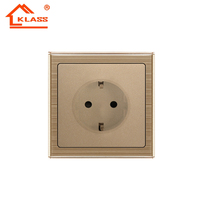 Lampe murale d'hôtel avec interrupteur, design tendance, double prise 15A avec interrupteur mural électrique néon pour la maison, norme britannique CE