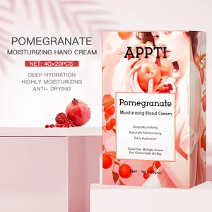 Wholesale APPTI Natual Pomegranate Deep Moisturising Hand Cream Private Label Travel Mini Size Hand Lotion Nourishing Hand Cream