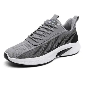 Nueva moda con cordones hombres zapatillas deportivas hombres casual correr gimnasio jogging zapatos hombres