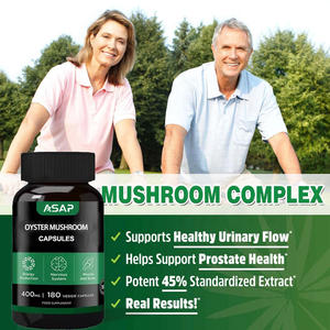 Capsules de Champignon Pleurote de Qualité Alimentaire à Marque Privée OEM 500mg Compléments Alimentaires 60 Capsules/Bouteille - Product Image 2