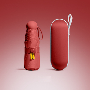 Nouveau design OEM de parasol capsule promotionnel de poche portable UV petit parapluie pliable personnalisé Mini 5 pliable - Product Image 5