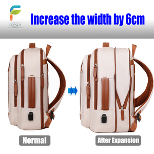 <span class=keywords><strong>2025</strong></span> mới thời trang máy tính xách tay Ba lô công suất lớn không thấm nước thời trang trong màu sắc khác nhau sinh viên đại học ba lô với USB - Product Image 2