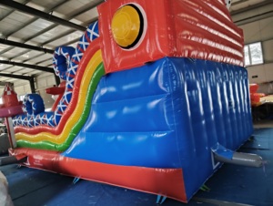 Château gonflable robot avec toboggan, aire de jeux gonflable commerciale en PVC pour la <span class=keywords><strong>location</strong></span> de fêtes d'enfants - Product Image 5