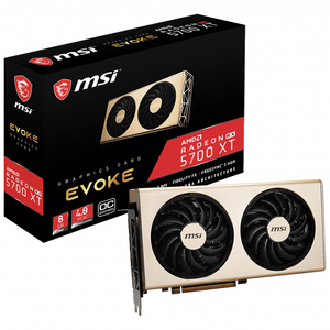 การ์ดจอ Radeon 5700 EVOKE OC มือสอง พร้อมหน่วยความจำ 8GB GDDR6 256-bit รองรับการโอเวอร์คล็อก มีพอร์ต DisplayPort X 3 ช่องต่อ MSI AMD Radeon RX - Product Image 1