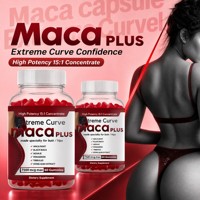 Gummies de Maca Noire à Marque Blanche pour Courbes Extrêmes et Rehaussement des Fesses – Complément Végétalien à Base de Plantes pour Femmes