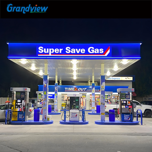 Letrero <span class=keywords><strong>de</strong></span> Pylon Exterior Personalizado con Estructura <span class=keywords><strong>de</strong></span> Rejilla <span class=keywords><strong>de</strong></span> Acero Inoxidable para Gasolinera o Estación <span class=keywords><strong>de</strong></span> Servicio - Product Image 3