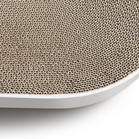 Lit de chat en papier ondulé à 360 degrés Grand grattoir pour chat et maison à gratter conçue pour répondre aux besoins d'étirement des chats