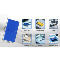 Petit organiseur de documents d'affaires en plastique portable de grande capacité, étui portefeuille avec étiquettes colorées pour les réunions et les voyages