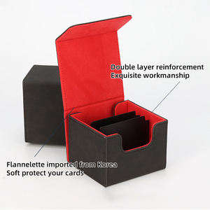   Boîte de rangement pour cartes en cuir PU Premium 140+ avec fermeture magnétique pour MTG Commander YuGiOh, boîte de rangement pour cartes à collectionner TCG TCC - Product Image 3