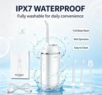Irrigateur buccal sans fil Eisler W8, design portable, jet d'eau puissant pour les soins dentaires, brossette à eau portable