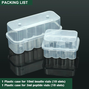 Boîte de rangement pour vaccins en poudre lyophilisée transparente en plastique PP de 3 ml à 20 ml, avec logo personnalisé, fabriquée au Guangdong, pour 2 à 10 flacons de 5 ml - Product Image 5