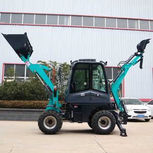 Pengiriman Gratis Wheel Backhoe <span class=keywords><strong>Loader</strong></span> 4x4 Mesin Diesel Backhoe <span class=keywords><strong>Loader</strong></span> untuk Area Kota, Pabrik, dan Konstruksi - Product Image 5