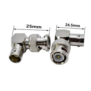 Connecteur BNC mâle à angle droit vers adaptateur BNC femelle 90 degrés, connecteurs coaxiaux RF en forme de L, laiton, ROHS, 50 ohms - Product Image 3
